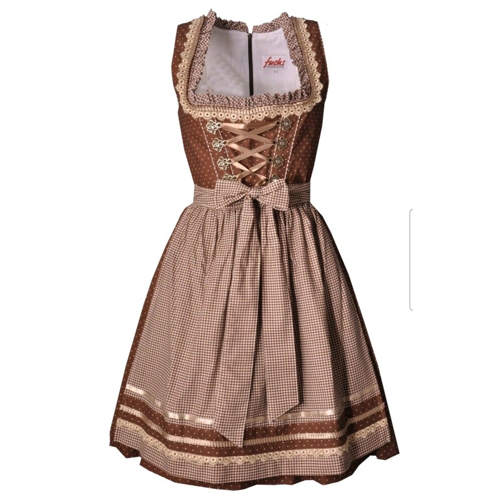 Fuchs Trachtenmoden Authentic Dirndl German Beermaid Dress Size 30